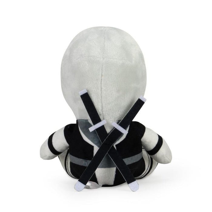 Marvel X-Force Deadpool Phunny Plush by Kidrobot featuring soft fabric and detailed Deadpool costume design.