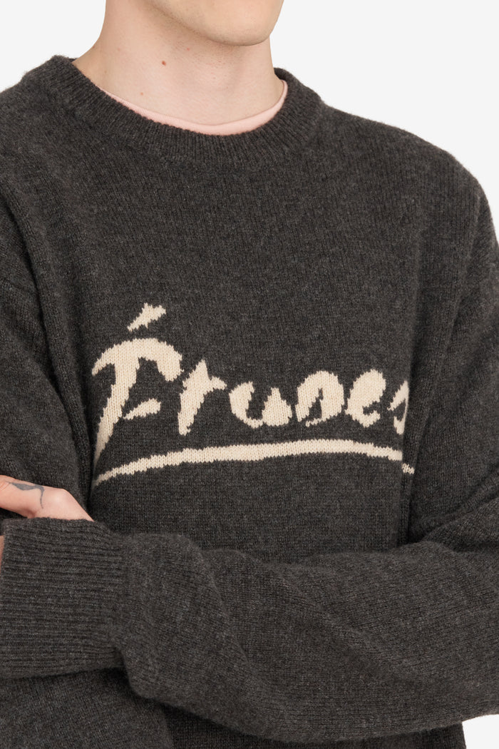 ETUDES STUDIO YAK ROUND NECK SIGNED DARK GREY 5