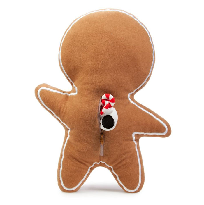 Yummy World 16-inch Gingerbread Man Jimmy plush toy, soft interactive plush with detailed gingerbread cookie design.