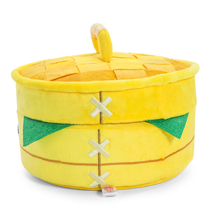 Yummy World Bao Basket 10-inch plush toy with interactive dumplings, soft and collectible plush from Yummy World.