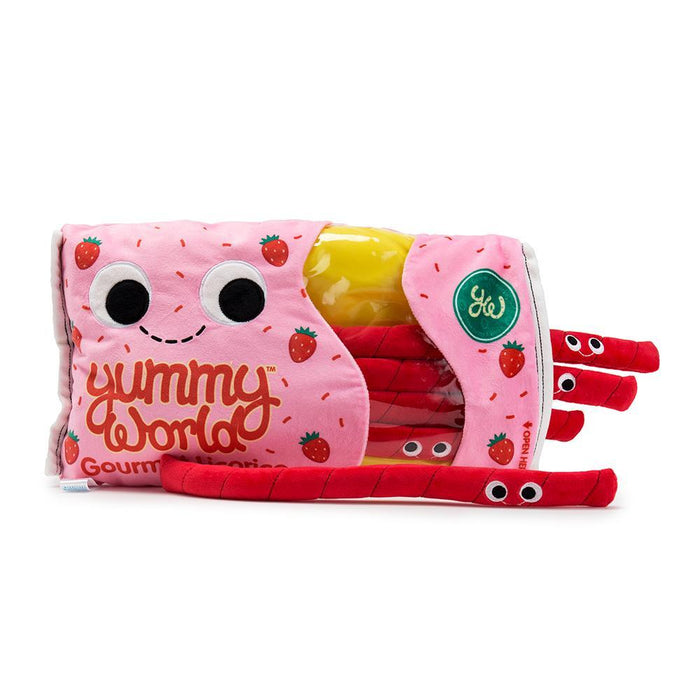 Yummy World Breezy and the Twists Licorice Candy plush toy, soft and colorful collectible plush featuring licorice candy design