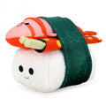 Yummy World Bubba the Shrimp Nigiri Sushi plush toy, soft and interactive, featuring detailed shrimp and sushi design.