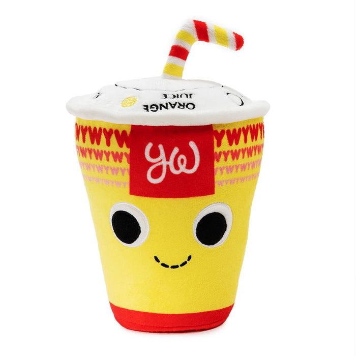 Yummy World Camille the Yummy Meal XL plush by Kidrobot, soft and interactive, featuring colorful fabric and detailed design.