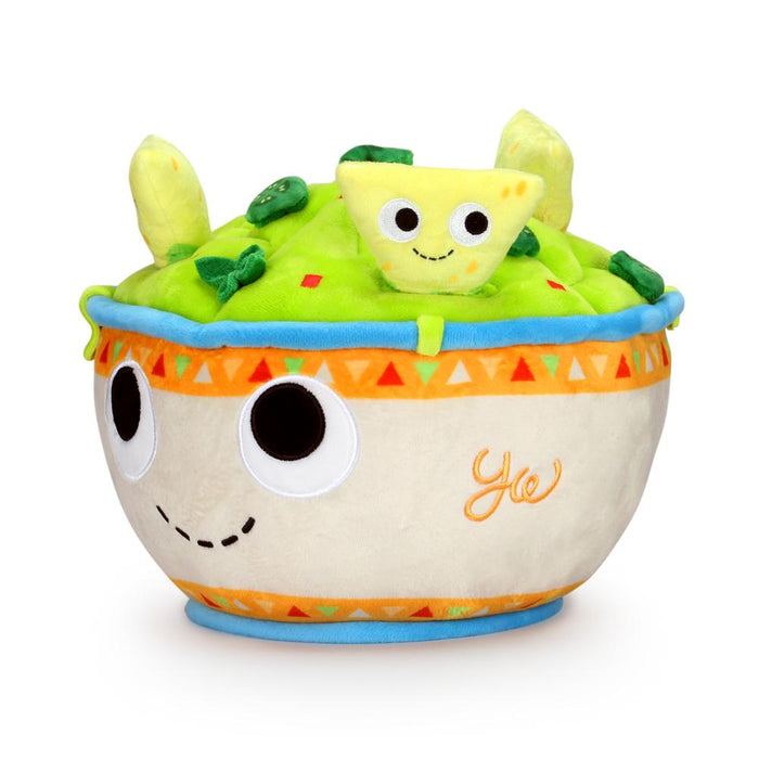Large Yummy World Chips and Guac plush toy, soft and interactive stuffed character with vibrant colors and detailed design.