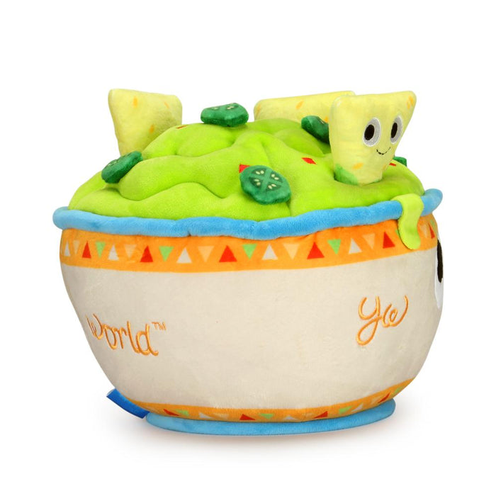Large Yummy World Chips and Guac plush toy featuring colorful, soft plush chips and guacamole with interactive details.