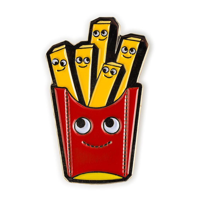 Yummy World collectible mystery enamel pins featuring colorful food character designs on a white background.
