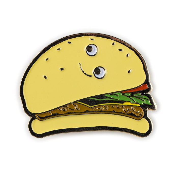 Yummy World collectible mystery enamel pins featuring colorful, themed character designs on a white background.