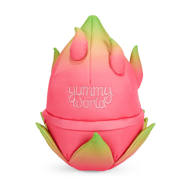 Yummy World Dante the Dragon Fruit 13-inch plush toy with colorful, interactive soft fabric and detailed dragon fruit design.