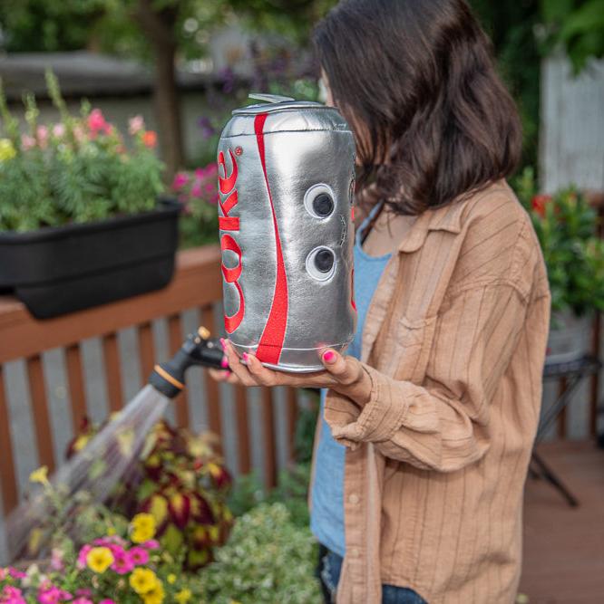 Coca-Cola Yummy World Diet Coke 10-inch plush with sound, soft plush toy resembling a Diet Coke can with playful design.