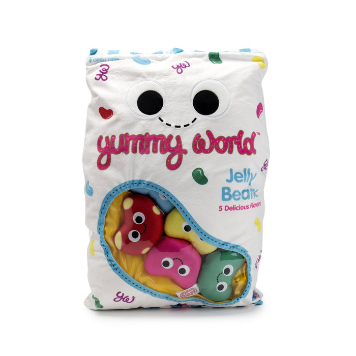Yummy World Jeni and the Jelly Beans XL plush toy, colorful interactive stuffed character with detailed fabric and playful design.