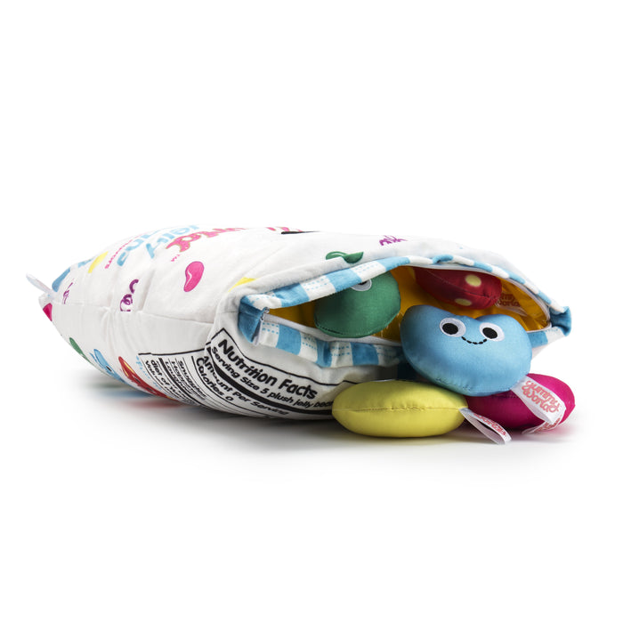 Yummy World Jeni and the Jelly Beans XL interactive plush toy with colorful jelly bean design and soft fabric texture.