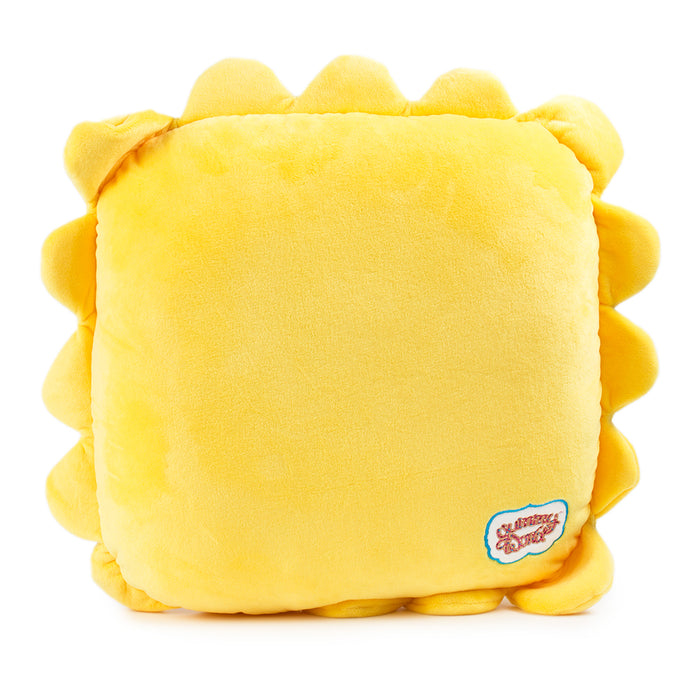 Large Yummy World Al Dente Ravioli plush pillow by Kidrobot, soft and cuddly with realistic ravioli design.