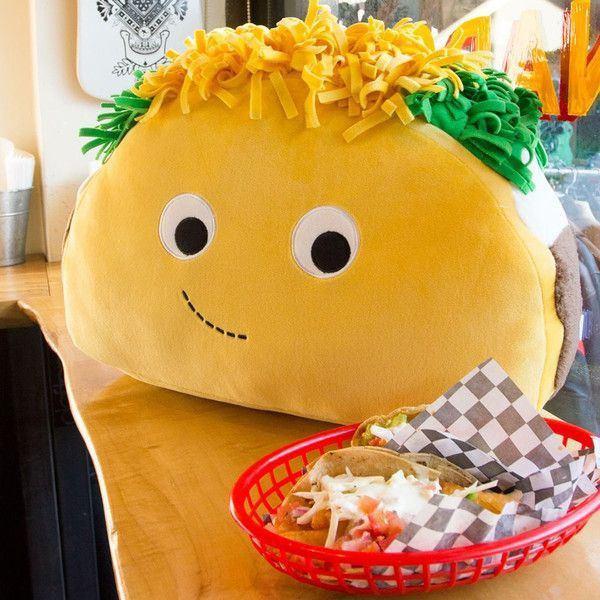 Yummy World Large Flaco Taco plush toy by Kidrobot, soft and colorful taco character plush for kids and collectors
