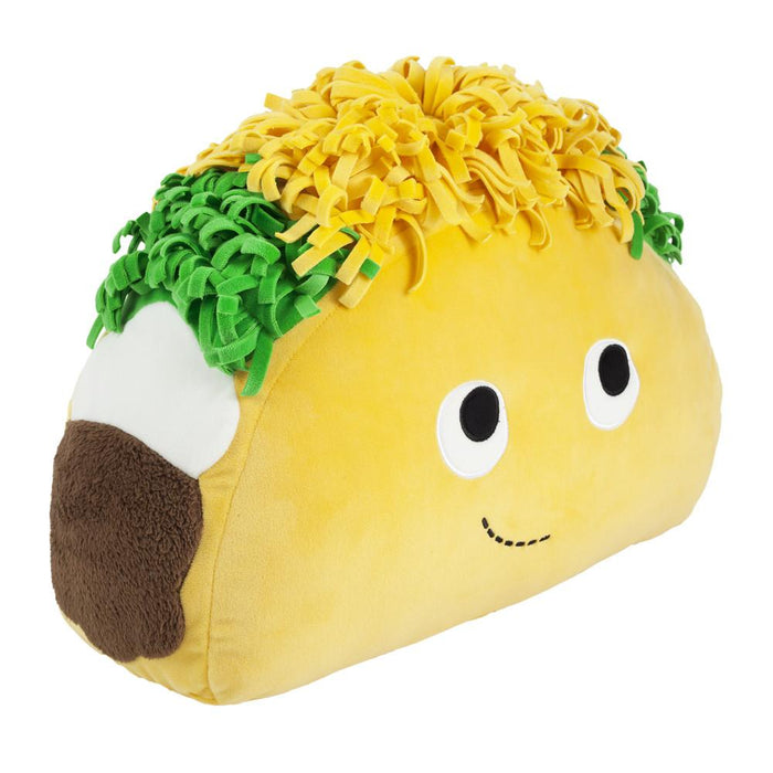 Large Yummy World Flaco Taco plush toy by Kidrobot, soft and colorful stuffed taco character for collectors and plush fans.