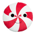 Yummy World Large Peppermint Candy Plush Pillow featuring a colorful, soft plush pillow with peppermint candy design.