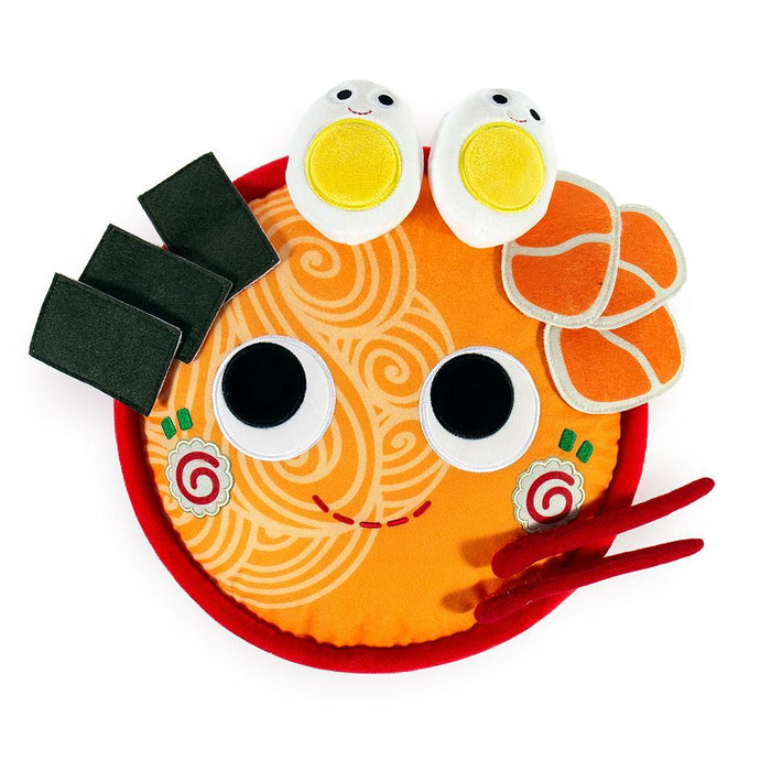 Yummy World Nicole the Ramen Bowl plush toy with colorful, soft fabric and detailed ramen bowl design.