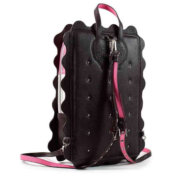 Yummy World Sandy the Ice Cream Sandwich backpack made of vegan leather, featuring a colorful, playful ice cream sandwich design.
