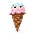 Soft Yummy World Walter Waffle Cone Ice Cream Scoop plush toy with detailed waffle cone design and colorful ice cream scoop.