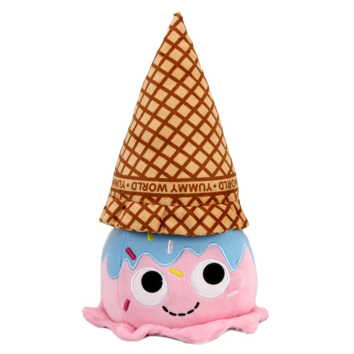 Yummy World Walter Waffle Cone Ice Cream Scoop Plush toy with soft, colorful fabric and detailed waffle cone design.