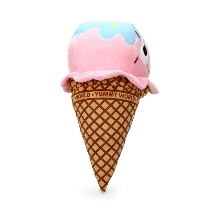 Yummy World Walter Waffle Cone Ice Cream Scoop plush toy with detailed waffle cone design and colorful ice cream scoop features.