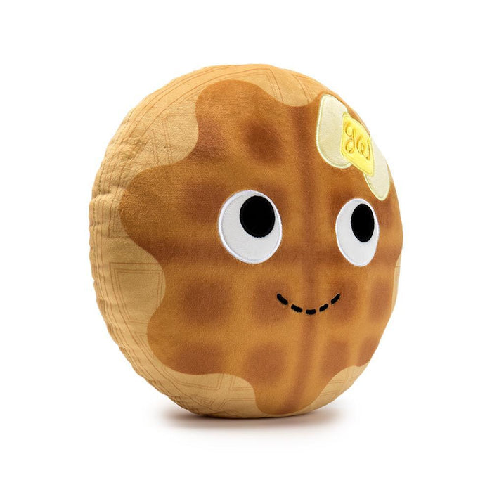 Yummy World Wendy Waffle plush stuffed toy with bright yellow waffle design and cheerful expression, soft and cuddly.