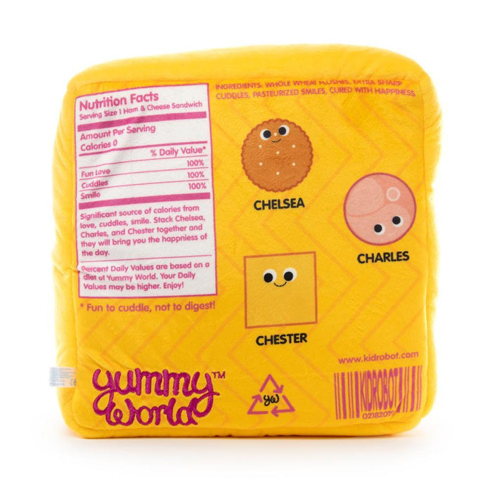 Yummy World Zoey and the YumYumables XL plush toy, soft interactive plush featuring colorful character and food-themed design.