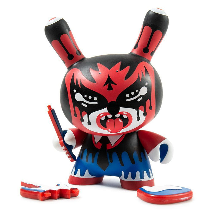 Zmirky 5-inch Dunny art figure by Roman Klonek, featuring intricate vinyl design and artistic details on a collectible toy.